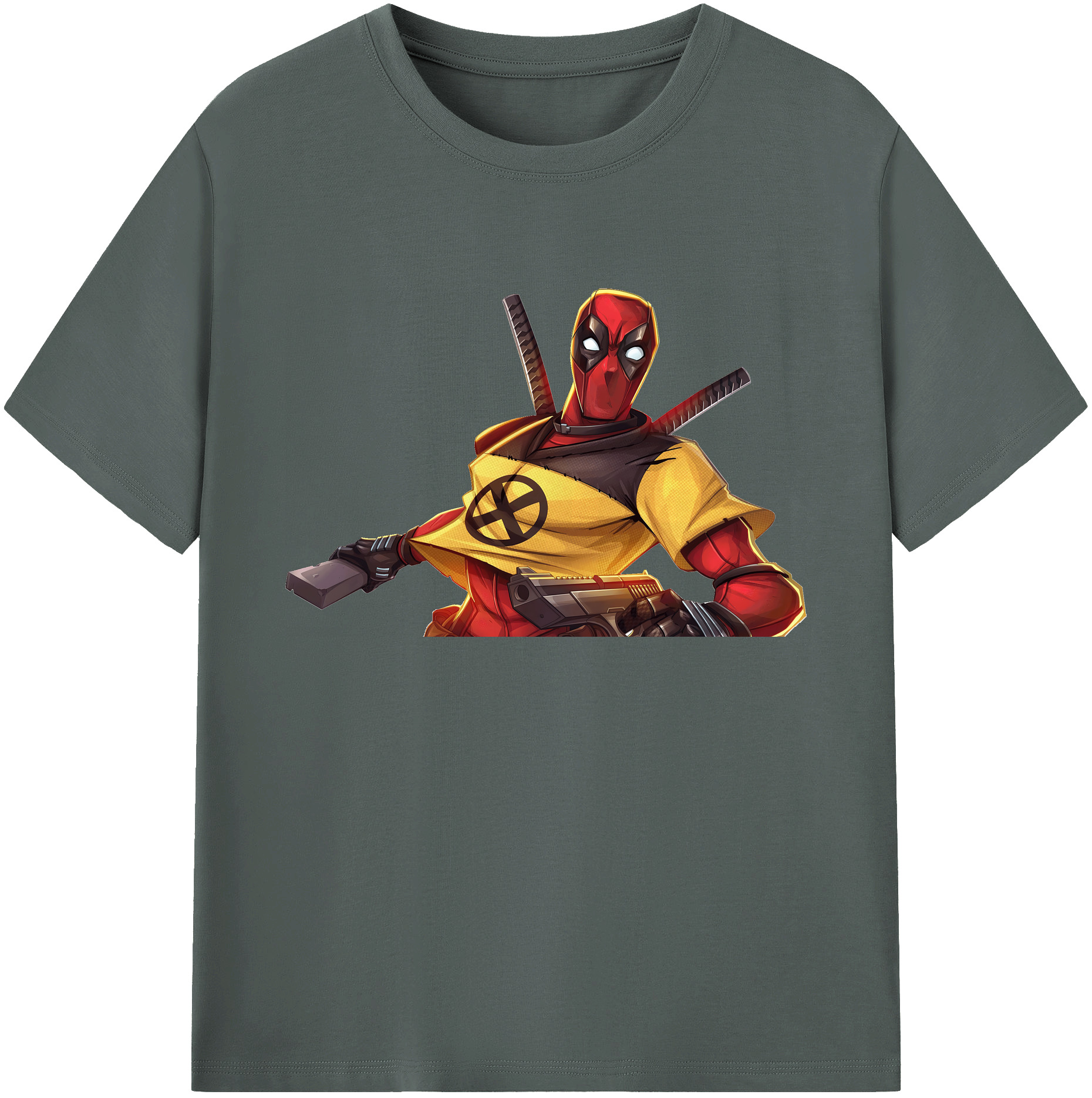 （画像用） Deadpool デッドプール 綿100％ メンズ半袖Tシャツ｜肌触りやわらか＆通気性